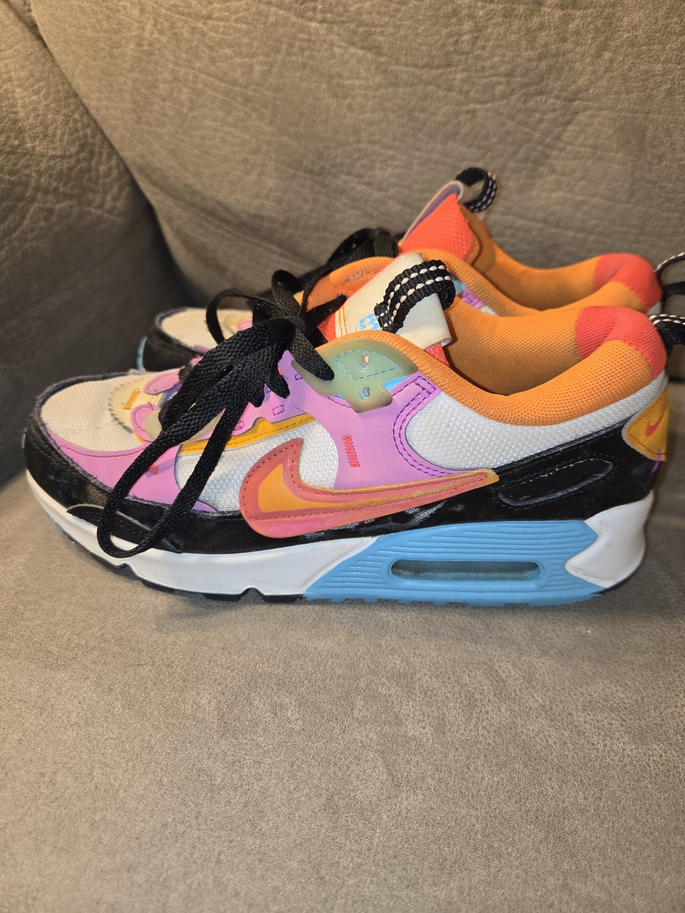 Nike Women's Colorblock Sneakers - Pink, Orange, Blue, Black